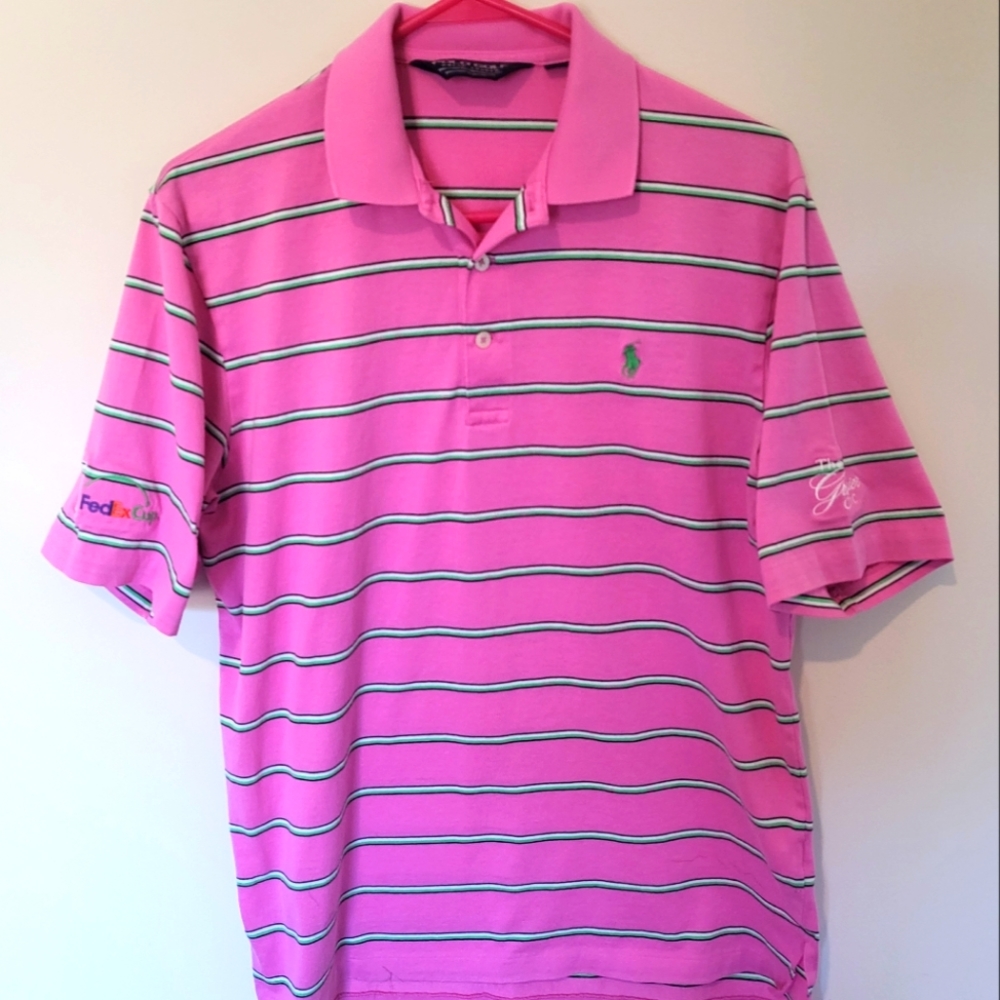Polo by Ralph Lauren Pink Striped Polo Shirt